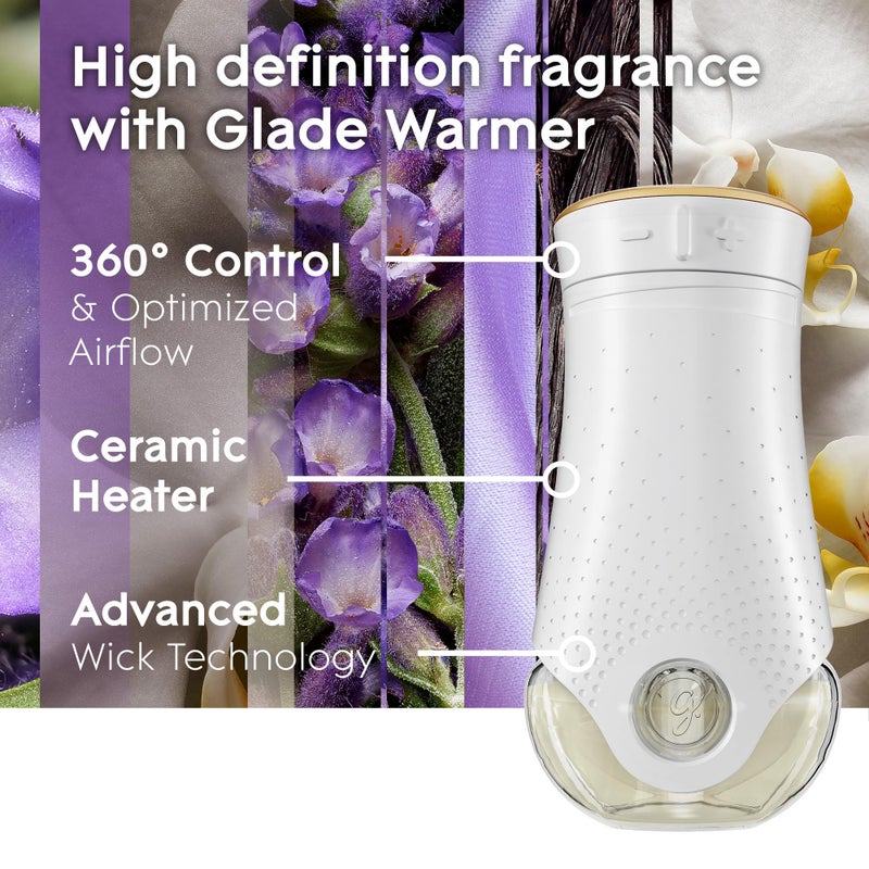 Glade عبوات إعادة تعبئة معطر الهواء من غليد، معطرة وزيوت أساسية للمنزل والحمام، لافندر وفانيليا، 3.35 أونصة سائلة، 5 قطع - Image 5